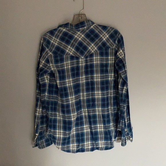 navy blue flannel - Picture 3 of 3
